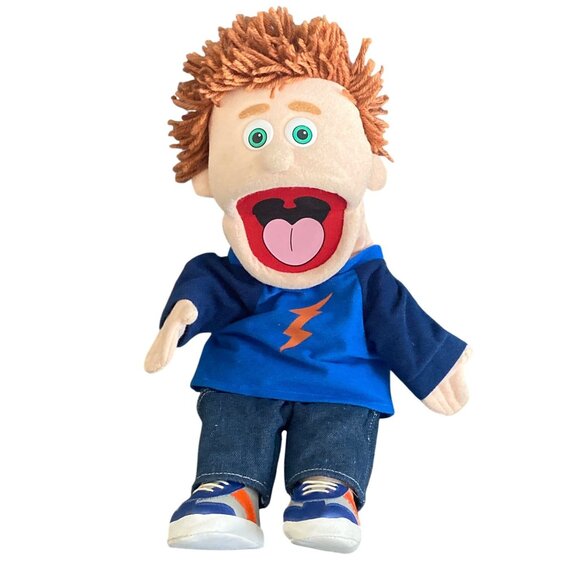 VTG Silly Puppets Tommy Peach Boy Full Body Ventriloquist Hand Puppet 2008 - Picture 2 of 10